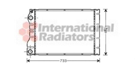 Радиатор охлаждения двигателя Van Wezel 43002293