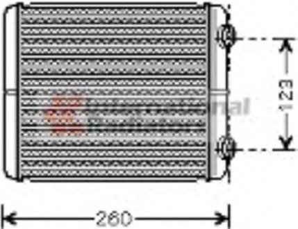 Радіатор охолодження Renault Laguna II/Vel Satis 1.6-3.5/1.9-3.0dCi 02- Van Wezel 43006344 (фото 1)