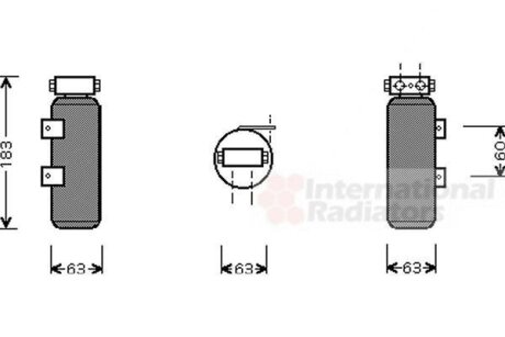 Осушитель кондиционера Van Wezel 4300D287