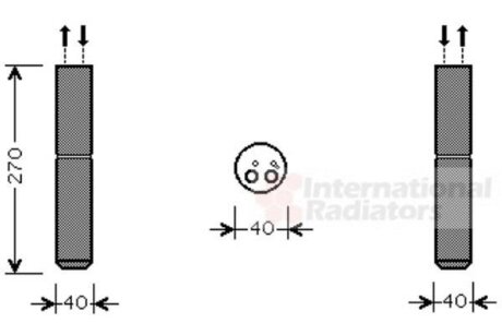 Осушитель кондиционера Van Wezel 4300D493
