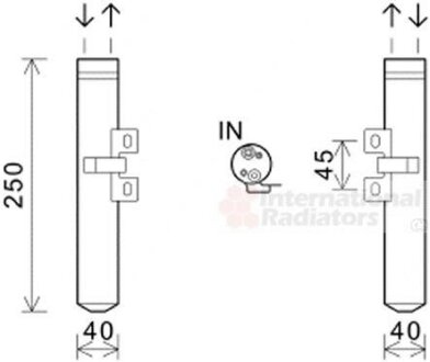 Осушитель кондиционера Van Wezel 4300D557