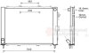 Радиатор охлаждения двигателя Van Wezel 4300M497 (фото 2)