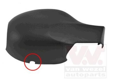 Крышка бокового зеркала правого Van Wezel 4325842