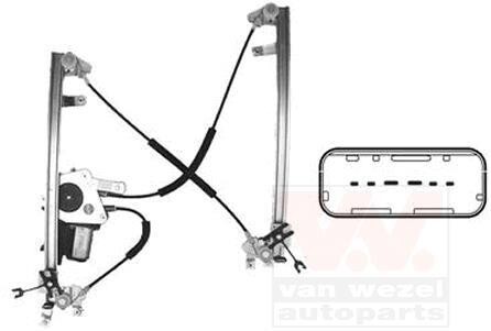 Стеклоподъемник правый Van Wezel 4327268