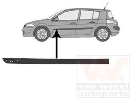 Накладка двери передней левой Van Wezel 4327423