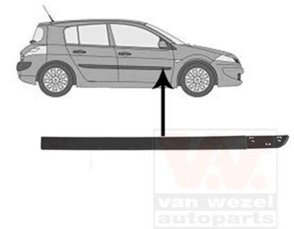 Накладка двери передней правой Van Wezel 4327424