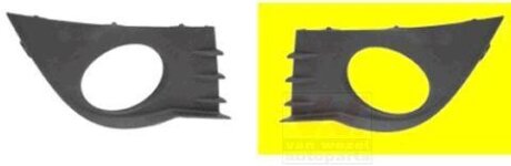 Решетка бампера переднего (заглушка) левая Van Wezel 4331593