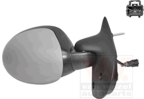 Зеркало наружное заднего вида правое Van Wezel 4343808