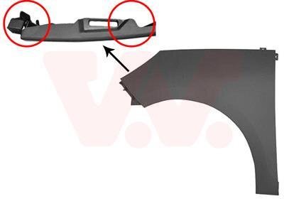 Крыло переднее левое Van Wezel 4346657