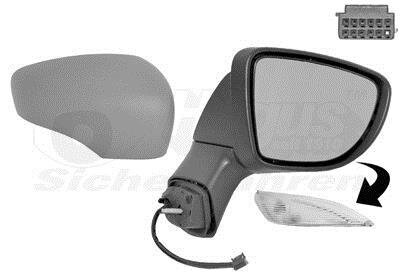 Зеркало наружное заднего вида правое Van Wezel 4386818