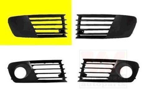 Решетка бампера переднего (заглушка) правая Van Wezel 4917592