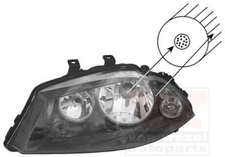 Фара основная правая Van Wezel 4917964