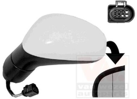 Зеркало наружное заднего вида левое Van Wezel 4939807