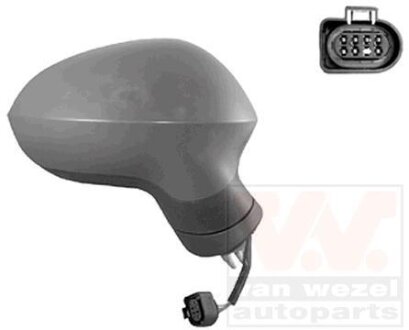 Зеркало наружное заднего вида правое Van Wezel 4940818