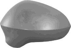 Крышка бокового зеркала правого Van Wezel 4940844