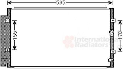 Радиатор кондиционера (Конденсатор) Van Wezel 51005102