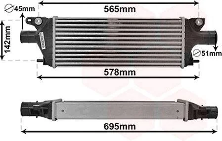 Интеркулер Van Wezel 52014701