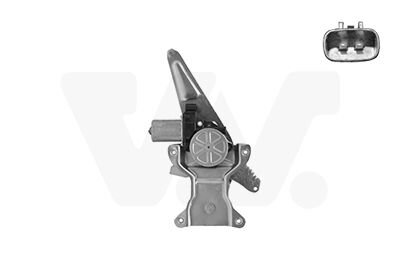 Стеклоподъемник правый Van Wezel 5222264