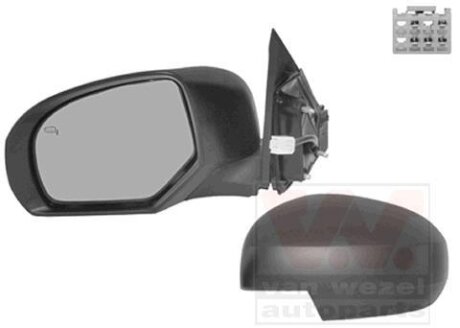 Зеркало наружное заднего вида левое Van Wezel 5223807
