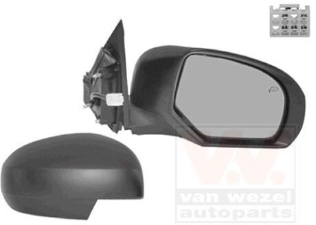 Зеркало наружное заднего вида правое Van Wezel 5223808
