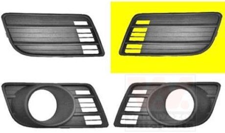 Решетка бампера переднего (заглушка) левая Van Wezel 5225591