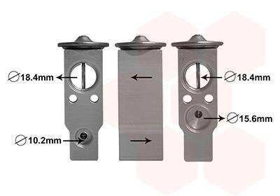 Клапан расширительный кондиционера Van Wezel 53001638