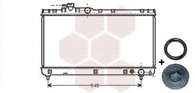 Радиатор охлаждения двигателя Van Wezel 53002200