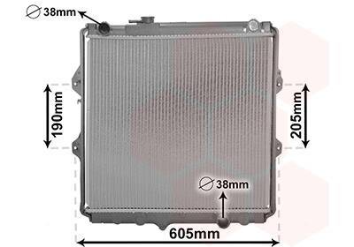 Радиатор охлаждения двигателя Van Wezel 53002371