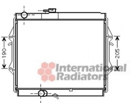 Радиатор охлаждения двигателя Van Wezel 53002492