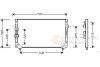 Радиатор кондиционера (Конденсатор) Van Wezel 53005225 (фото 1)