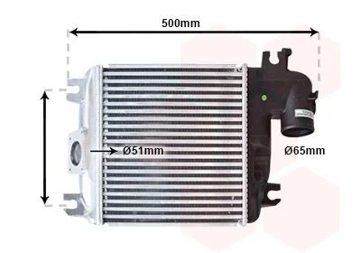 Интеркулер Van Wezel 53014705
