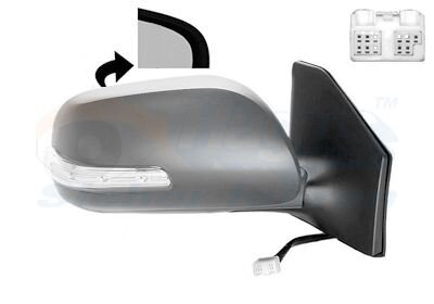 Зеркало наружное заднего вида правое Van Wezel 5311818