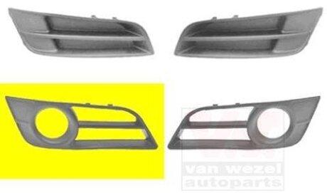 Решетка бампера переднего (заглушка) правая Van Wezel 5396594