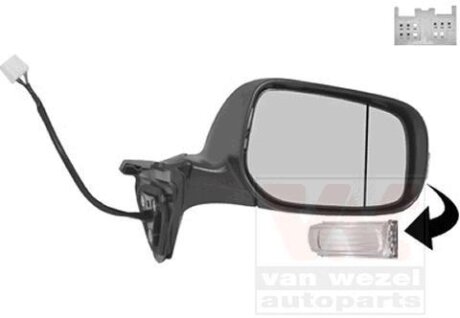Зеркало наружное заднего вида правое Van Wezel 5406808