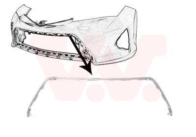 Накладка бампера переднего Van Wezel 5407580