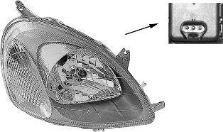 Фара основная левая Van Wezel 5430963