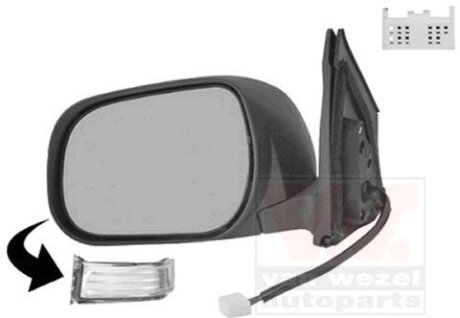 Зеркало наружное заднего вида левое Van Wezel 5471817
