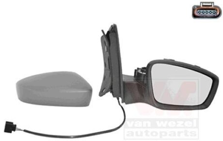 Зеркало наружное заднего вида правое Van Wezel 5701808