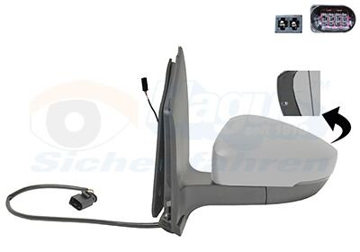 Зеркало наружное заднего вида левое Van Wezel 5702807