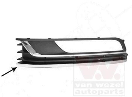Решетка бампера переднего (заглушка) левая Van Wezel 5740593