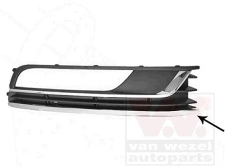 Решетка бампера переднего (заглушка) правая Van Wezel 5740594