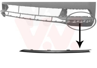 Накладка бампера переднего левая Van Wezel 5742581