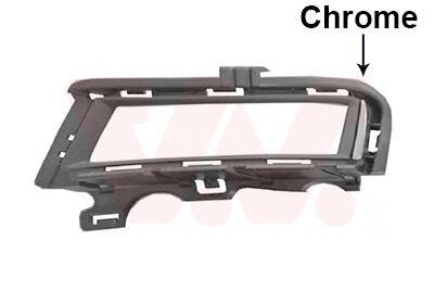 Решетка бампера переднего (заглушка) левая Van Wezel 5766593