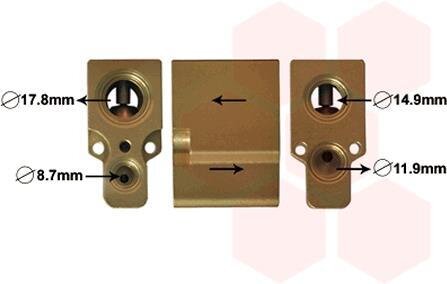 Клапан расширительный кондиционера Van Wezel 58001076