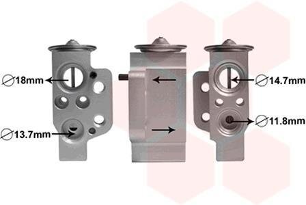 Клапан расширительный кондиционера Van Wezel 58001243