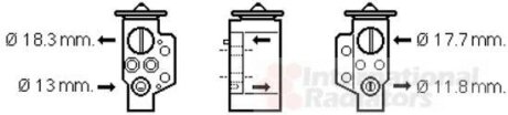 Клапан расширительный кондиционера Van Wezel 58001311