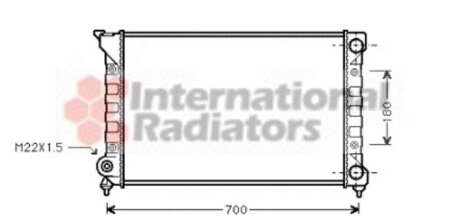 Радиатор охлаждения двигателя Van Wezel 58002072