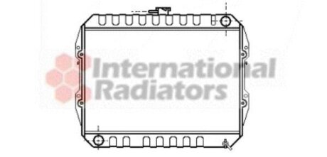 Радиатор охлаждения двигателя Van Wezel 58002090