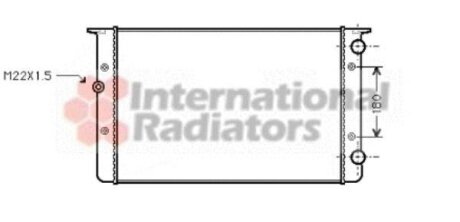 Радиатор охлаждения двигателя Van Wezel 58002104