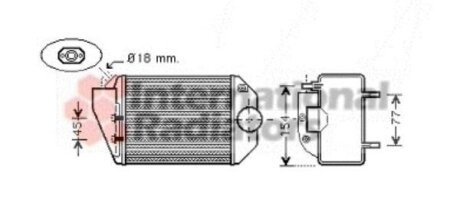 Интеркулер Van Wezel 58004221